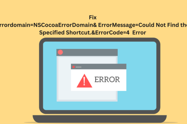 errordomain=nscocoaerrordomain&errormessage=could not find the specified shortcut.&errorcode=4