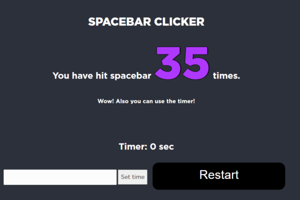 Space Bar Clicker